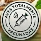 Sello: aves totalmente vacunadas